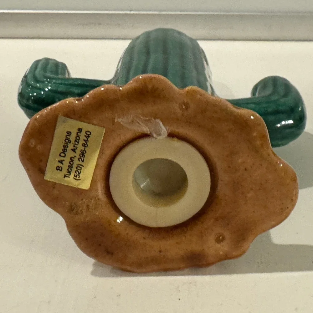 B A Designs Ceramic‎ Cactus Salt Shaker Tucson Arizona MCM Southwestern